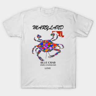 Maryland Blue Crab, Love in Reds T-Shirt